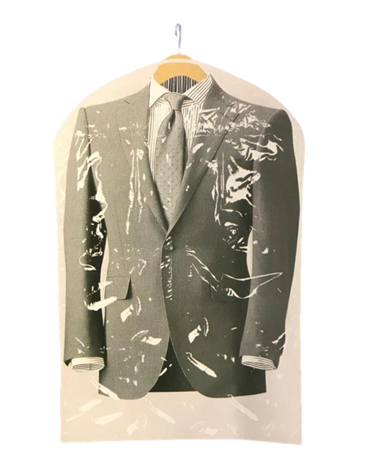 Clear Plastic Garment Suit Covers Set of 2