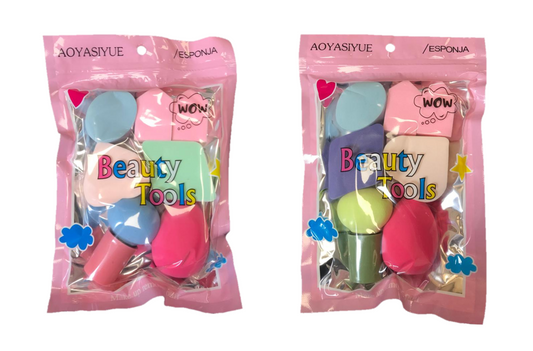 Premium Assorted Make Up Beauty Sponges Pack of 7