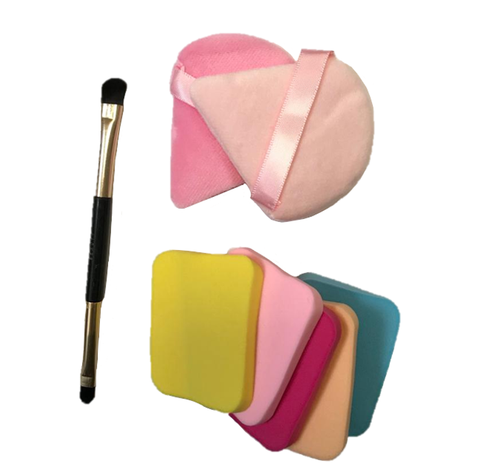 8Piece Makeup Beauty Sponges Puffs Brushes Set