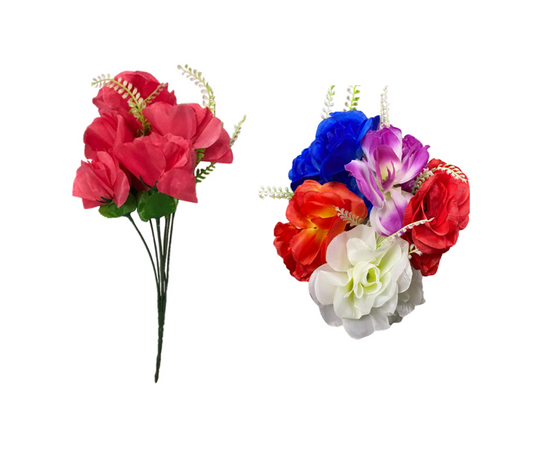 38cm Plastic Artificial Carnation Flowers Assorted Colors