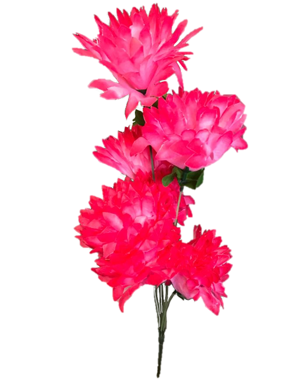 Vibrant Plastic Artificial Flowers Bundle 50cm Assorted Colors