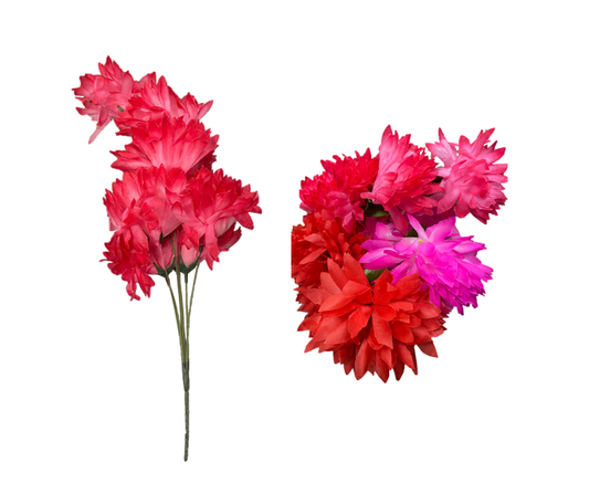 Vibrant Plastic Artificial Flowers Bundle 50cm Assorted Colors