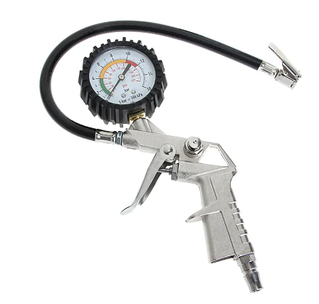 Premium Tire Inflator Gauge Kit 23cm 25D Pressure Range