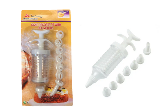 Professional Plastic Cake Decorator Piping Tool Set 8 Assorted Tips