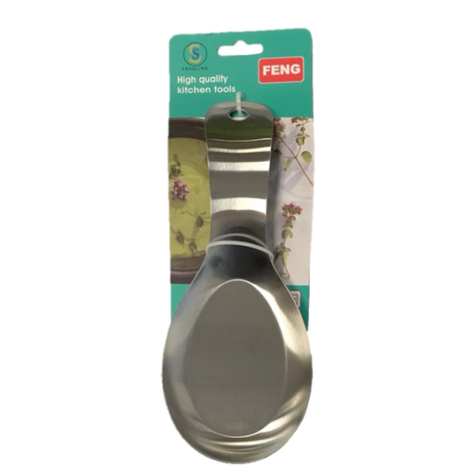 Sleek Metal Flat Kitchen Spoon Rest 20 x 85 cm