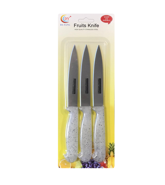 Premium Metal Kitchen Fruit Knife Set Pack of 3