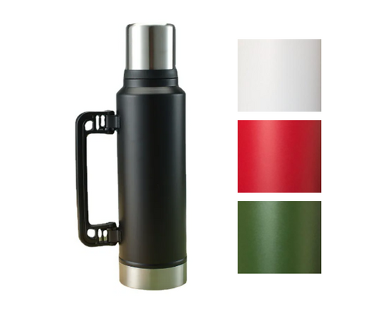 Premium Stainless Steel Thermos Flask Bottle with Plastic Handle 1400ml