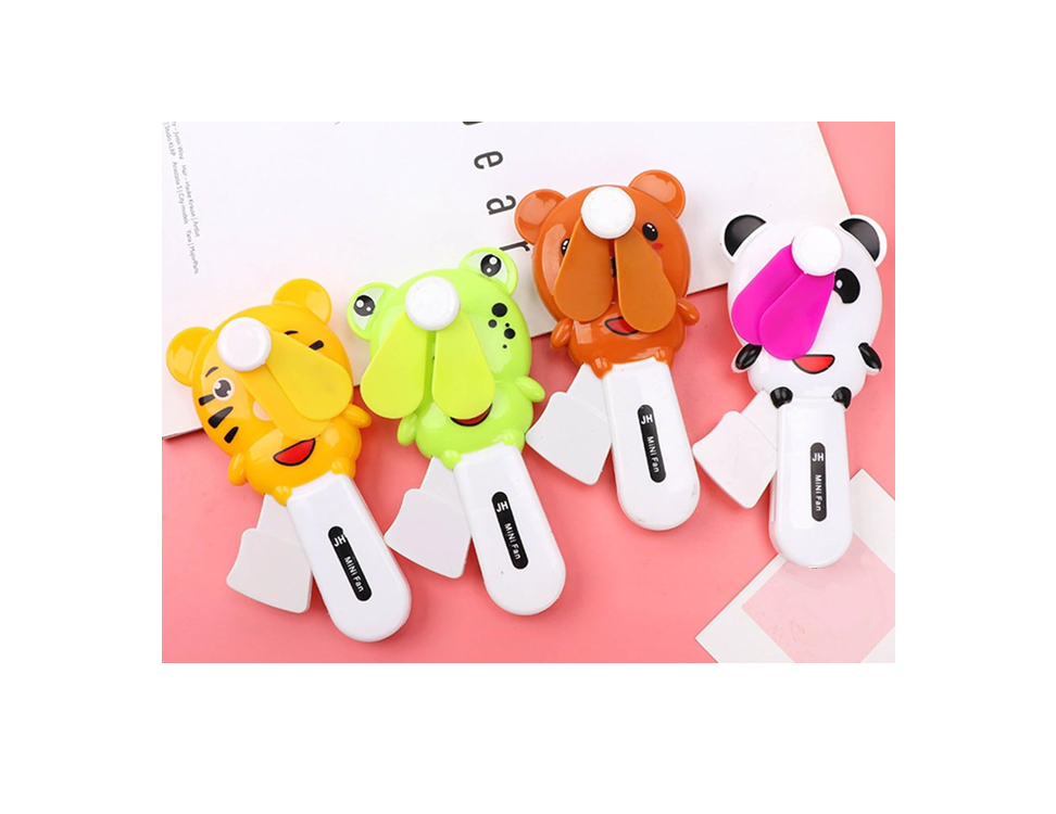 Mini Hand Fan Animal Design 135 cm Assorted Cute Animal Styles