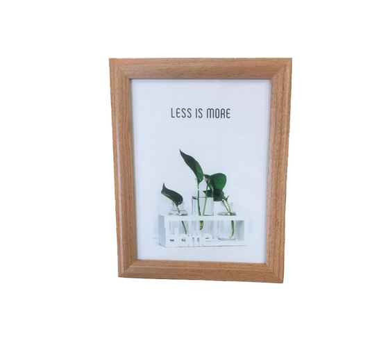 Elegant 6x8 Wooden Photo Frame in Assorted Colors