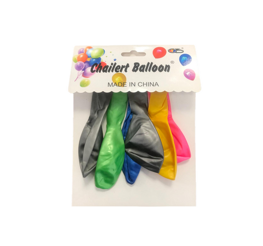 Vibrant Metallic Balloons Pack of 6 in Assorted Colors