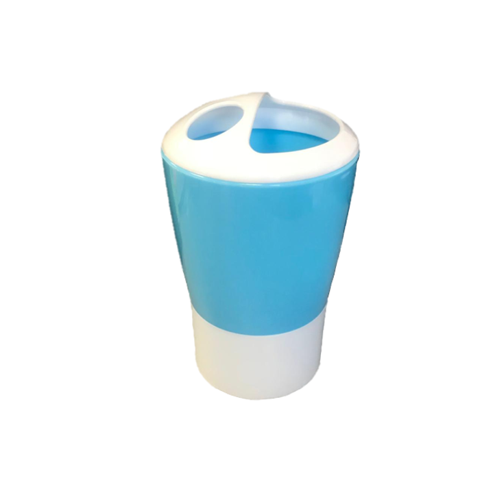 Durable Plastic Toothbrush Holder Cup in Assorted Colors