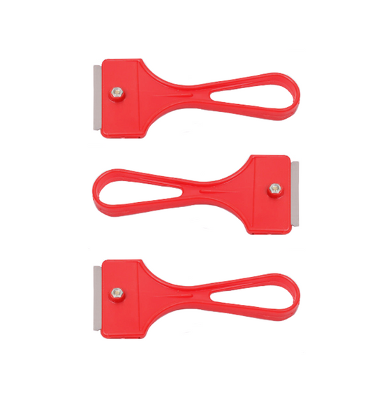 Mini Paint Residue Cleaning Scraper Set 10 cm Pack of 3