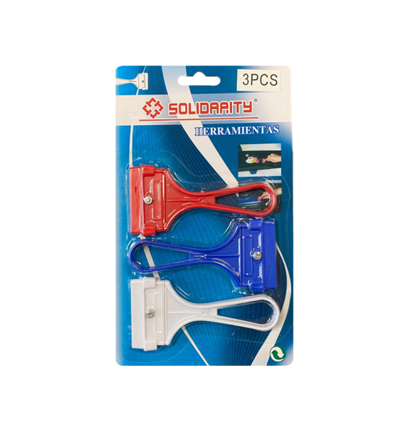 Mini Paint Residue Cleaning Scraper Set 10 cm Pack of 3