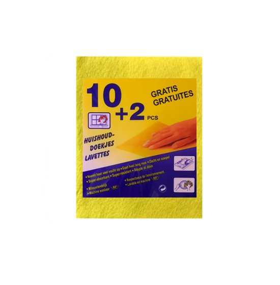 Kitchen Cleaning Cloth Pack of 12 Assorted Colors