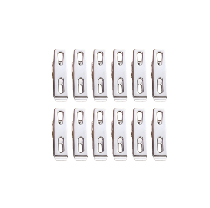 Durable Metal Laundry Clothes Pegs Clips Pack of 12