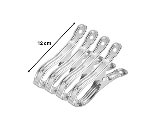 HeavyDuty Metal Laundry Clothes Pegs Clips Pack of 4