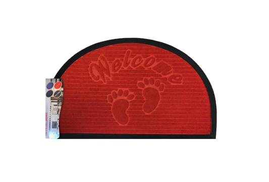 Welcome Half Moon Door Mat 45 x 75 cm Assorted Designs