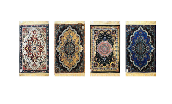 Islamic Prayer Mat Rug with Fringe Assorted Colors 50x80 cm