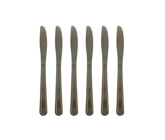 Elegant Stainless Steel Butter Knives Set for Dining 205 cm Pack of 6