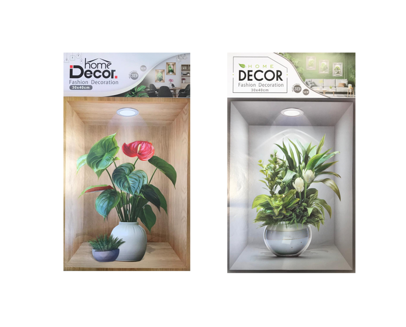 Elevate Your Space with 3D Flower Vase Wall Stickers