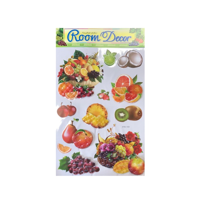 Vibrant 3D Fruit Wall Stickers for Stylish Room Decor