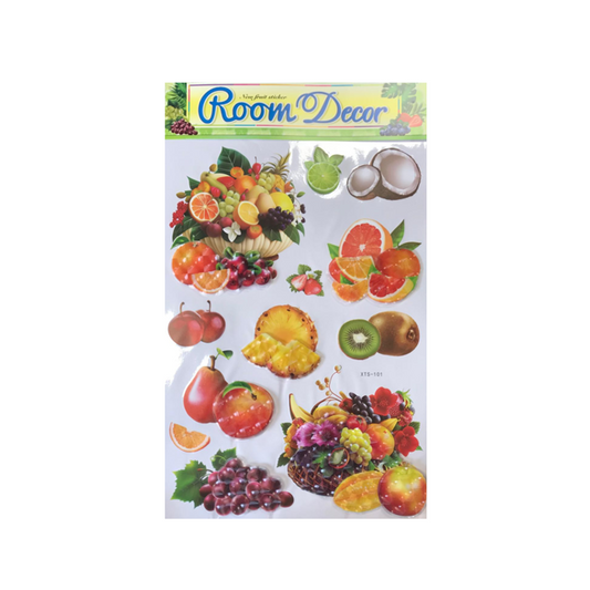 Vibrant 3D Fruit Wall Stickers for Stylish Room Decor