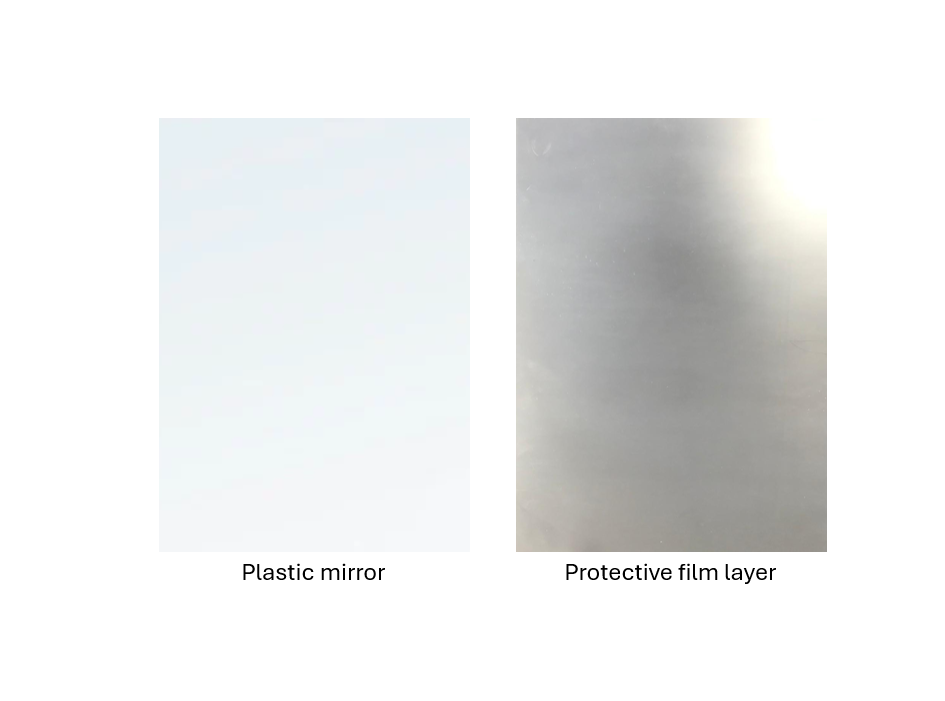 Elegant Large Plastic Mirror Sticker 30 x 40 cm Assorted Designs