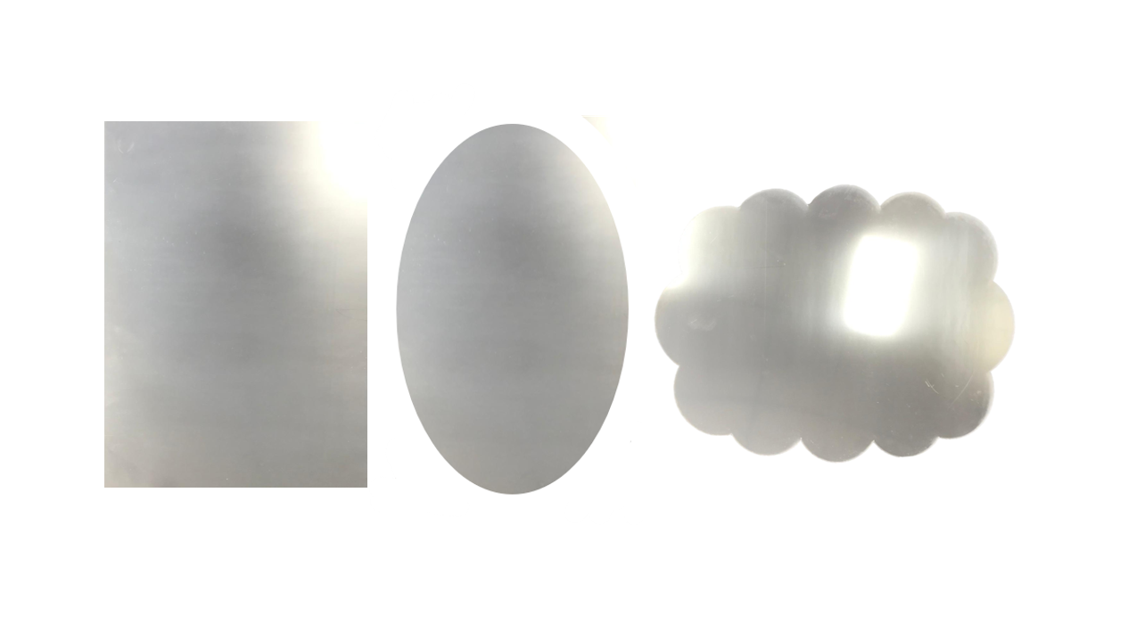 Elegant Large Plastic Mirror Sticker 30 x 40 cm Assorted Designs