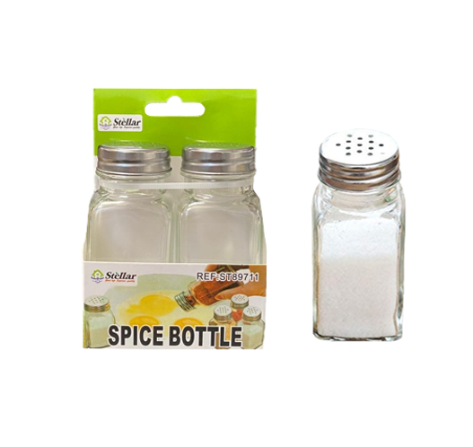 Glass Salt Pepper Shaker Set Pack of 2