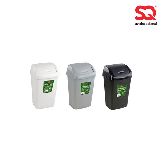 9L SQ Professional Plastic Swing Bin Assorted Colours