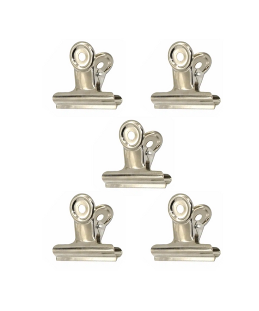 Metal Paper Bulldog Binder Clips 3cm Pack of 5 Office Supplies