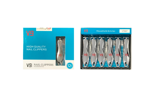 Premium Steel V9 Toe Nail Clipper Cutter Set Pack of 12