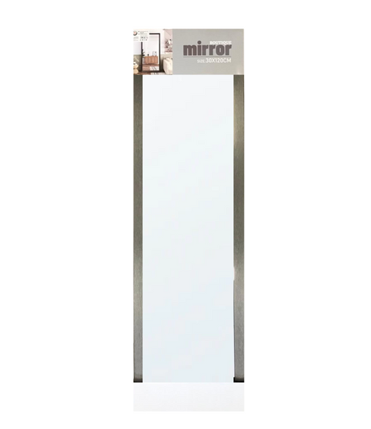 Elegant Extra Large Plastic Framed Boutique Mirror 30 x 120 cm