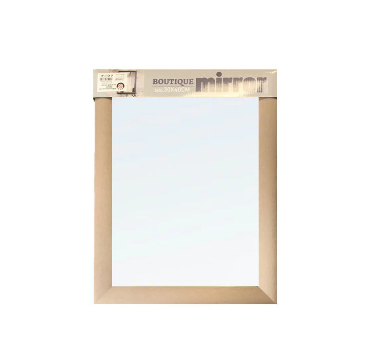 Stylish Large Plastic Framed Boutique Mirror 30x40 cm