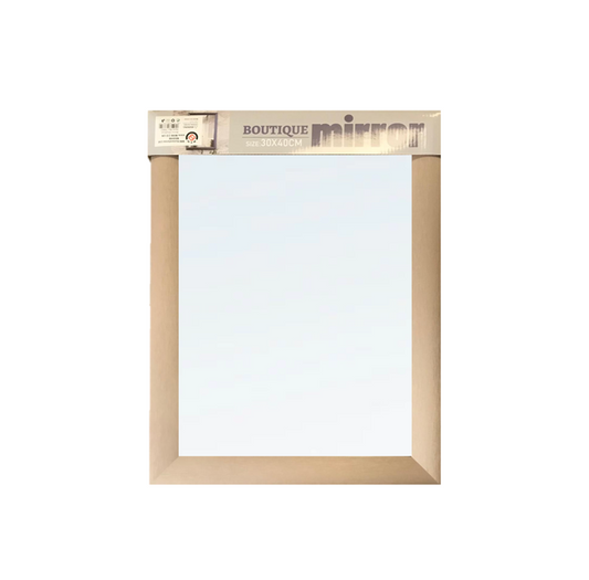 Stylish Large Plastic Framed Boutique Mirror 30x40 cm