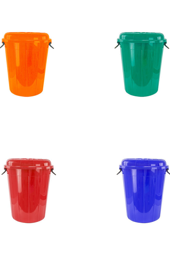 EcoFriendly 40L Plastic Storage Drum Bin with Handles