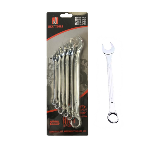 6Piece Metal Spanner Socket Wrench Set for Precision Work