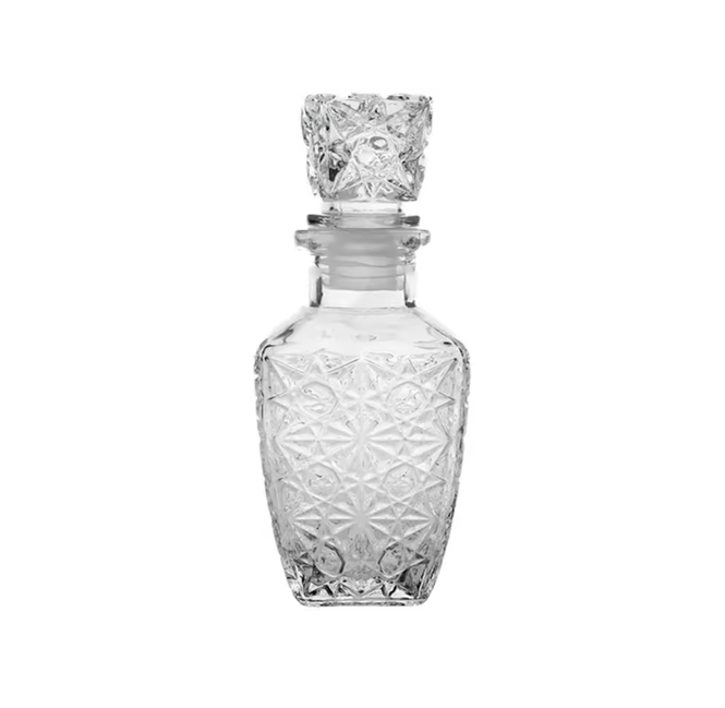 Elegant Square Glass Decanter Bottle Large Size