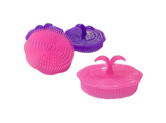 Plastic Shower Hair Scalp Brush 75cm Pack of 4 Assorted Colors