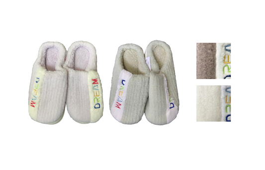 Cozy Dream Design Fuzzy House Slippers Assorted Sizes Colors