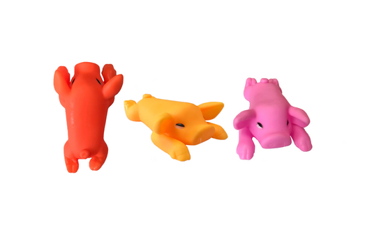 Pet Dog Toy Flat Laying Roasted Pig Squeaky Interactive