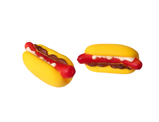 Interactive Squeaky Hotdog Dog Toy Durable and Fun