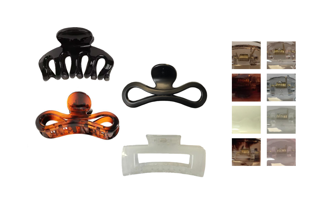 Stylish 9 cm Plastic Hair Claw Clip in Assorted Colours and Designs