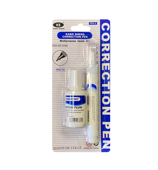White Correction Pen Fluid Set Pack of 2