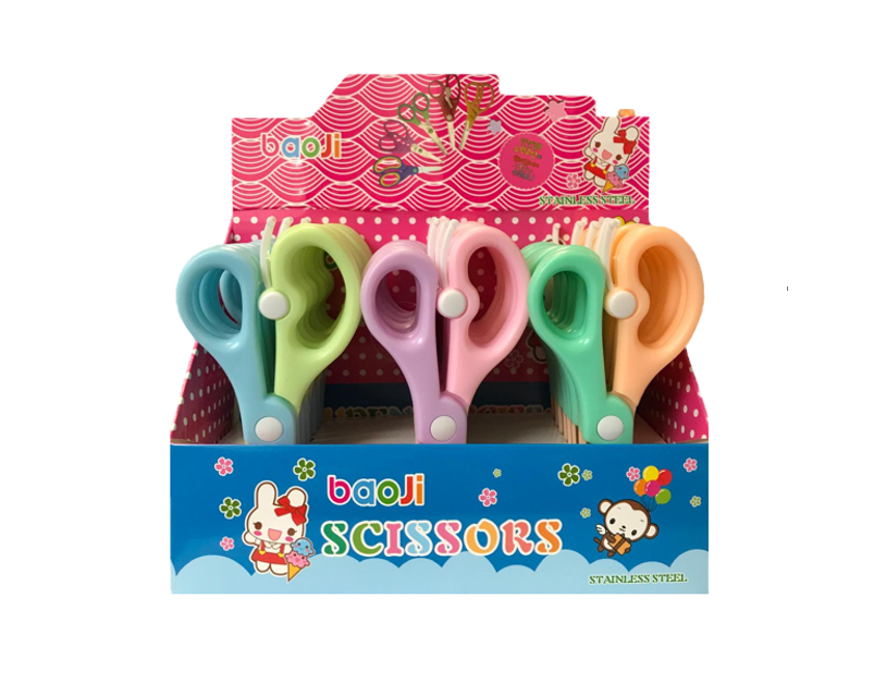 Colorful Dual Paper Scissors 135 cm Assorted Colors