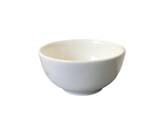 Elegant Plain White Dining Rice Bowl 11 x 55 cm