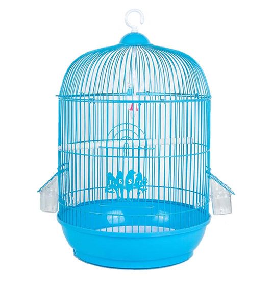Stylish Round Metal Bird Cage in Assorted Colours 31 x 44 cm