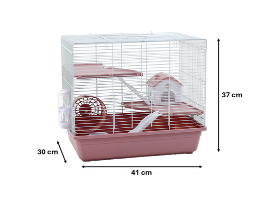 3Story Dayang Pet Hamster Mouse Cage with Wheel Accessories