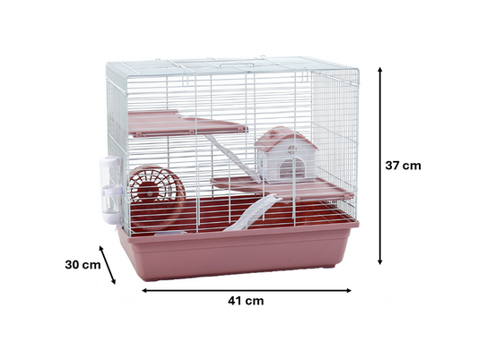 3Story Dayang Pet Hamster Mouse Cage with Wheel Accessories
