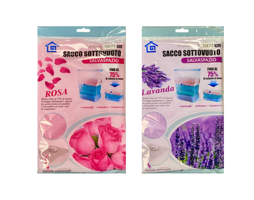 Floral Scented Clothes Vacuum Storage Bag Airtight Assorted Scents